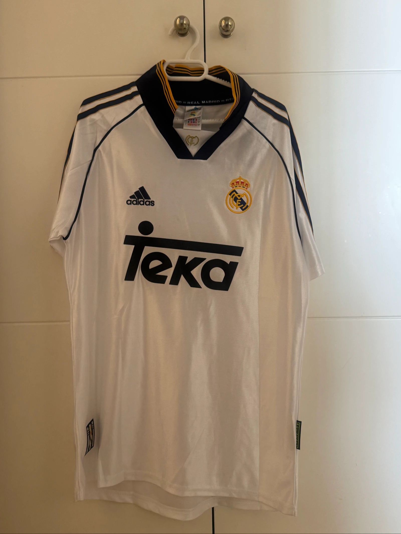 Camiseta Real Madrid Adidas Teka Original Nueva con Etiqueta Talla L